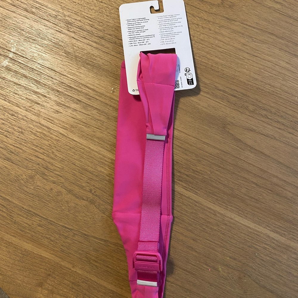 Lululemon Fast and Free Run Belt Sonic Pink